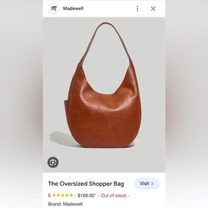 Madewell oversized shopper bag